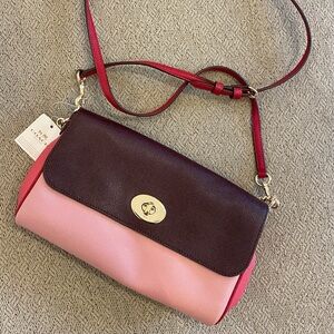 NWT COACH geometric strawberry purse